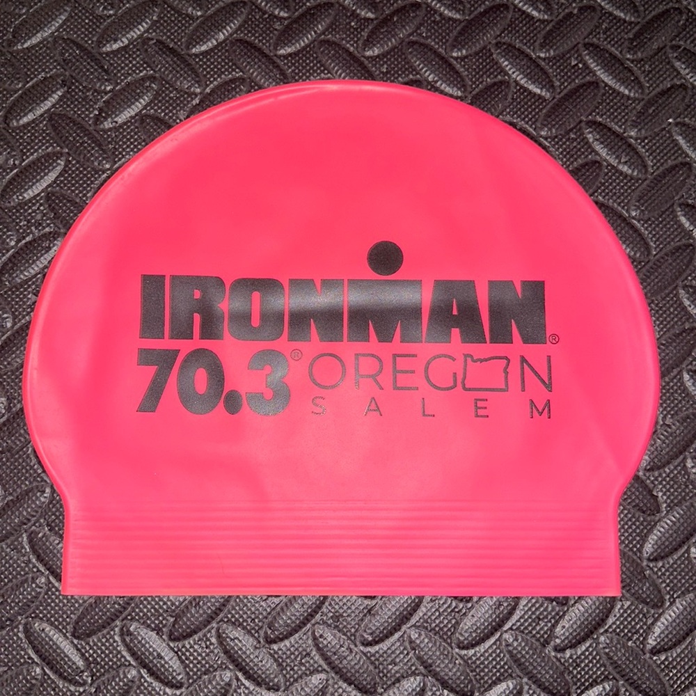 Ironman Oregon 70.3 Swim Cap OFFICIAL - Neon PINK